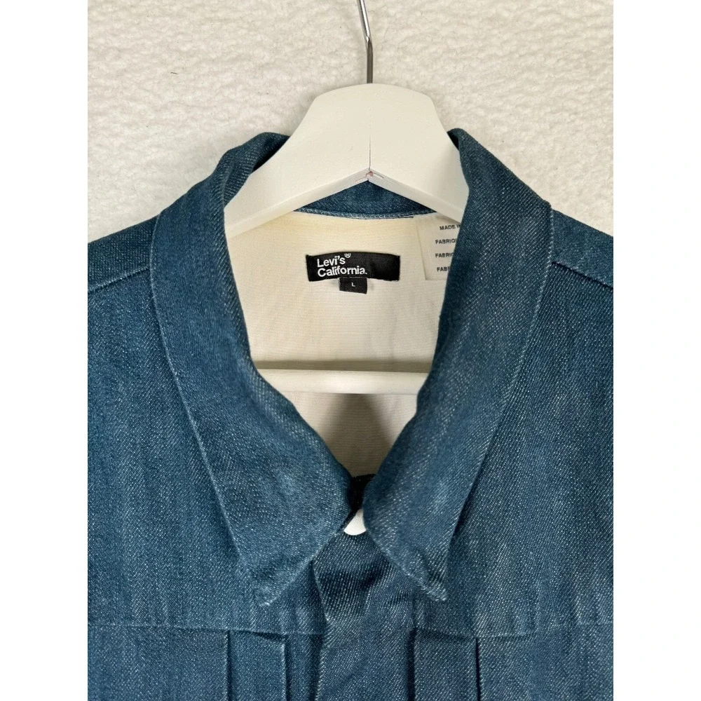 Levi's California Jacket Men's Large Blue Denim Indigo type 2